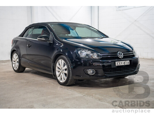 05/2012 Volkswagen Golf 118 TSI FWD 1C 2D Cabriolet Black Turbo Supercharged 1.4L