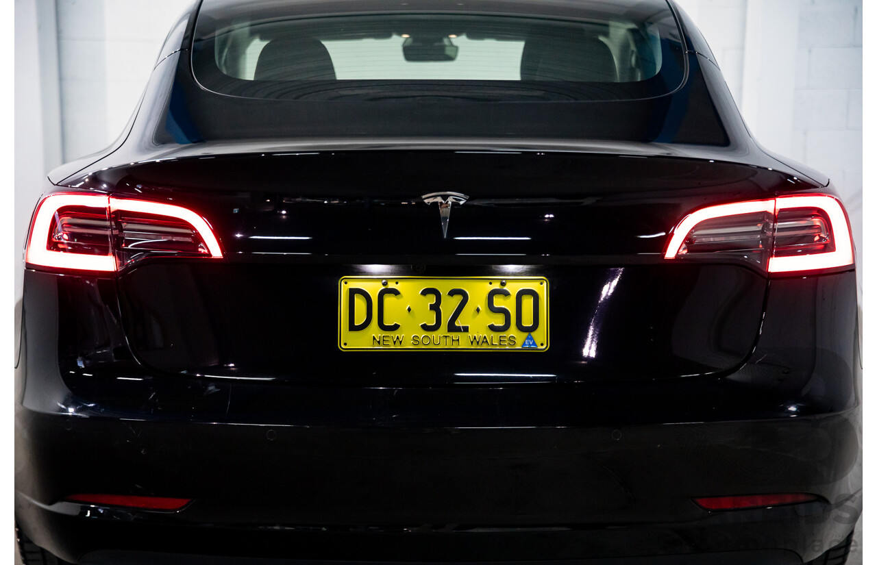 03/2022 Tesla Model 3 Rear Wheel Drive (RWD) E6LRB MY22 4D Sedan Black Electric EV