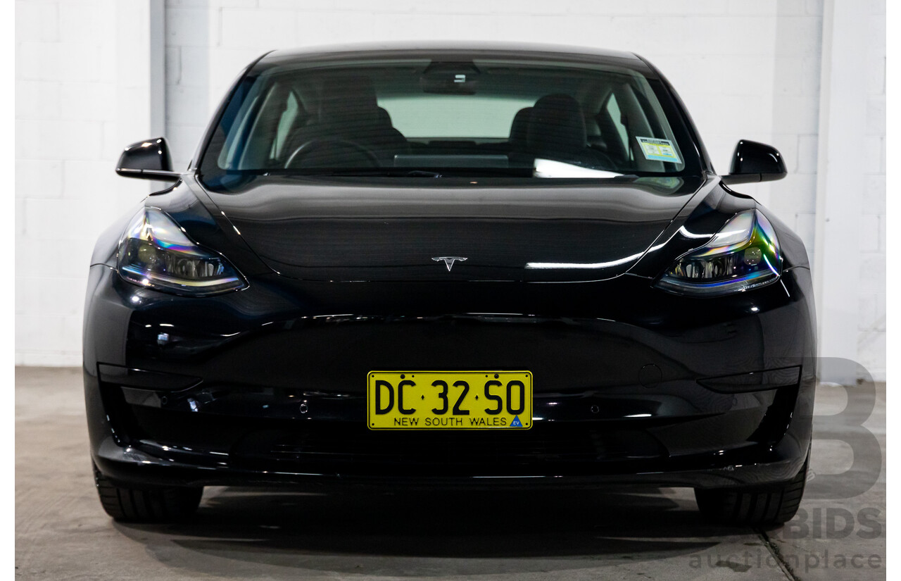 03/2022 Tesla Model 3 Rear Wheel Drive (RWD) E6LRB MY22 4D Sedan Black Electric EV