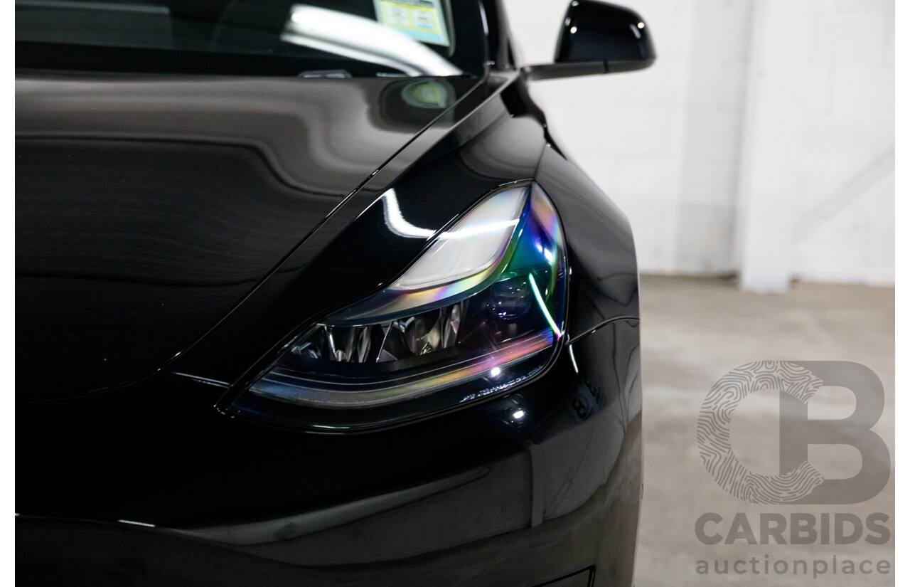 03/2022 Tesla Model 3 Rear Wheel Drive (RWD) E6LRB MY22 4D Sedan Black Electric EV