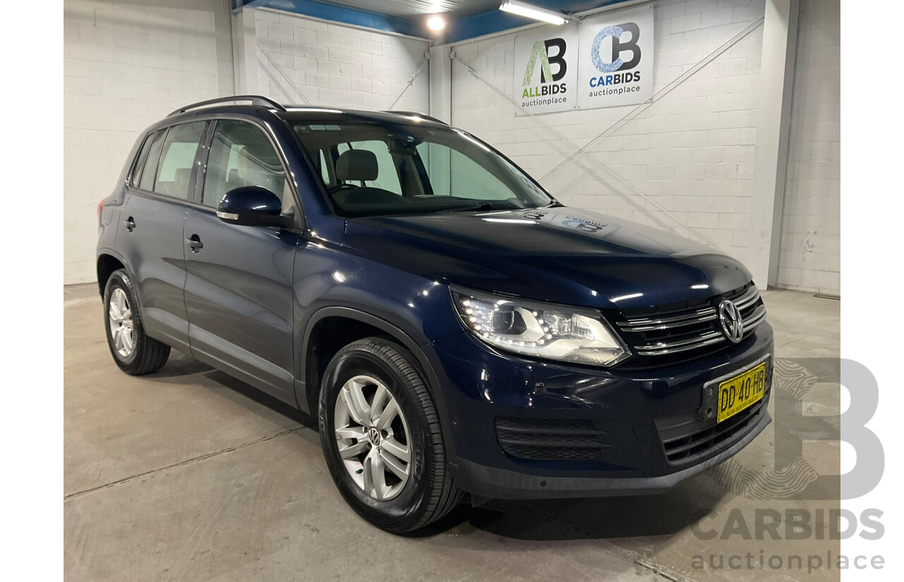 02/2012 Volkswagen Tiguan 103 TDI AWD 5NC MY12 4d Wagon Blue Turbo Diesel 2.0L