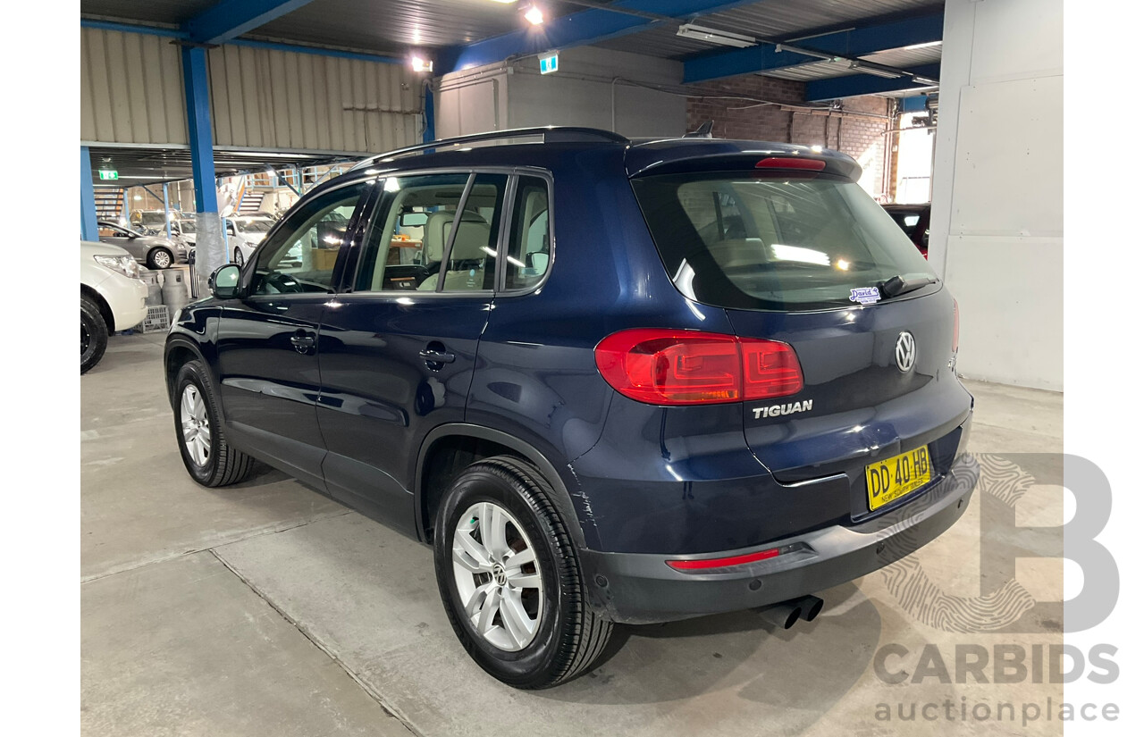 02/2012 Volkswagen Tiguan 103 TDI AWD 5NC MY12 4d Wagon Blue Turbo Diesel 2.0L