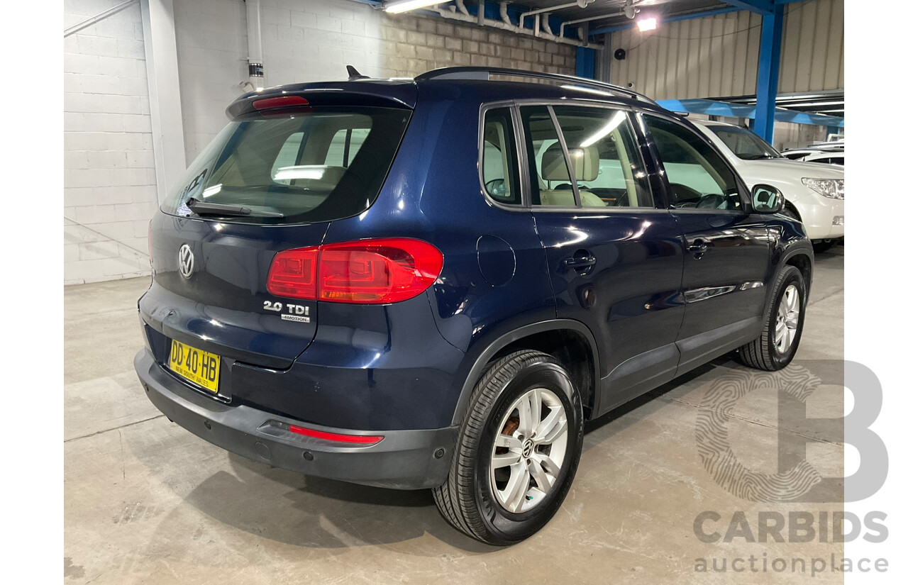 02/2012 Volkswagen Tiguan 103 TDI AWD 5NC MY12 4d Wagon Blue Turbo Diesel 2.0L