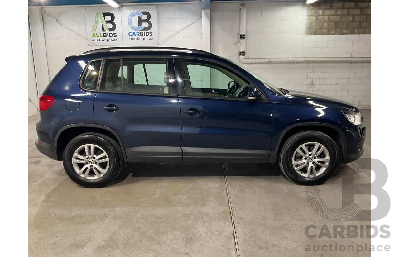 02/2012 Volkswagen Tiguan 103 TDI AWD 5NC MY12 4d Wagon Blue Turbo Diesel 2.0L