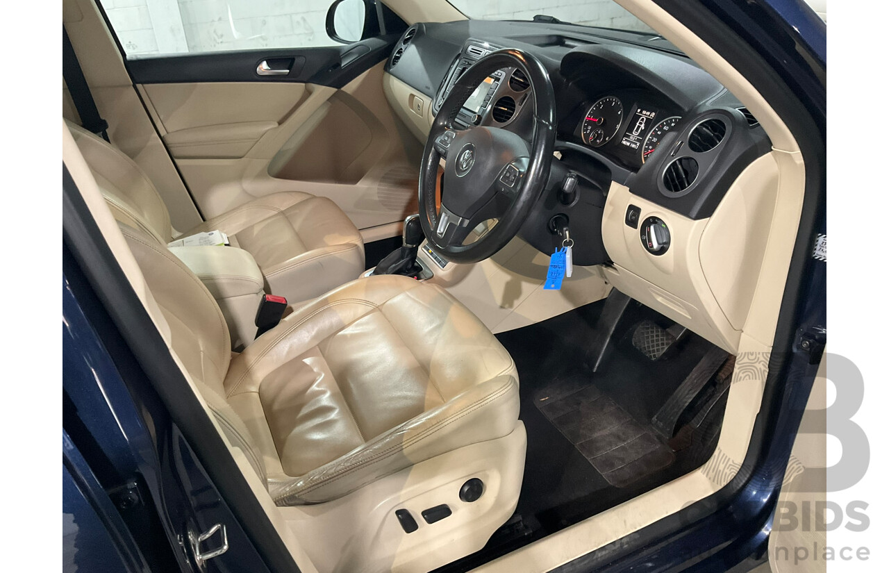 02/2012 Volkswagen Tiguan 103 TDI AWD 5NC MY12 4d Wagon Blue Turbo Diesel 2.0L