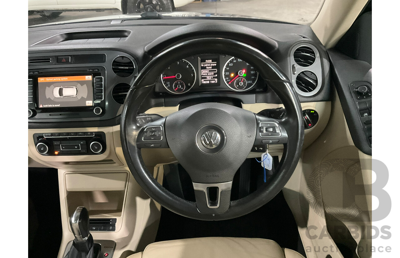 02/2012 Volkswagen Tiguan 103 TDI AWD 5NC MY12 4d Wagon Blue Turbo Diesel 2.0L