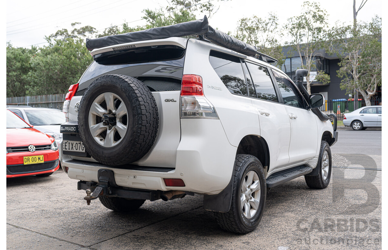 07/2012 Toyota Landcruiser Prado GX (4x4) KDJ150R 11 Upgrade 4d Wagon white 3.0L