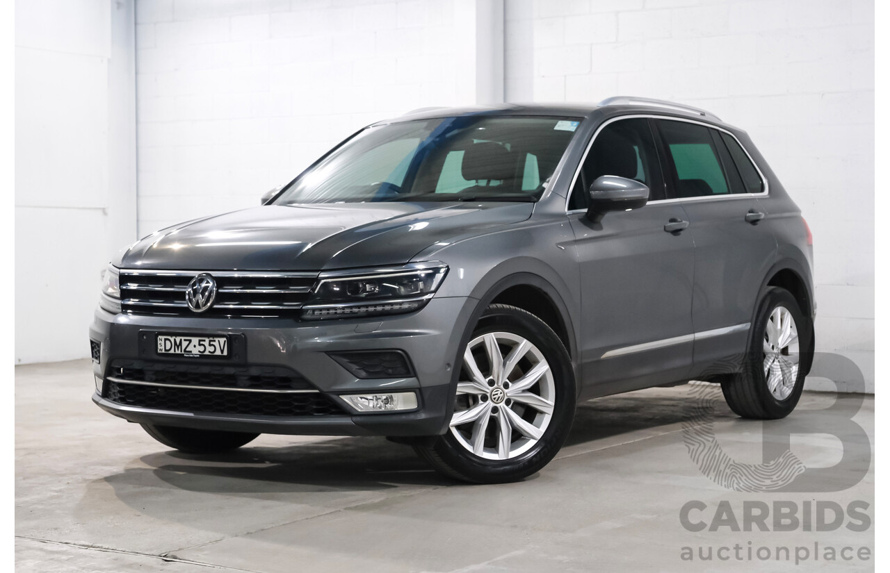 02/2017 Volkswagen Tiguan 140 TDI Highline (AWD) 5NA 4d Wagon Grey Turbo Diesel 2.0L