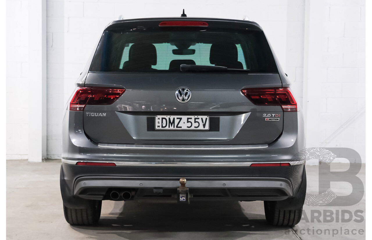 02/2017 Volkswagen Tiguan 140 TDI Highline (AWD) 5NA 4d Wagon Grey Turbo Diesel 2.0L