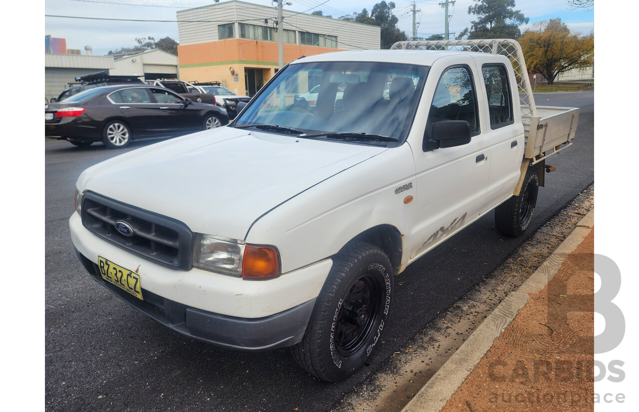 12/2001 Ford Courier GL (4x4) PE Crew Cab P/Up White 2.5L