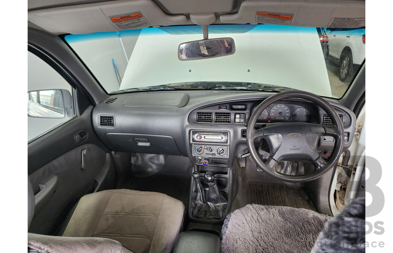 12/2001 Ford Courier GL (4x4) PE Crew Cab P/Up White 2.5L