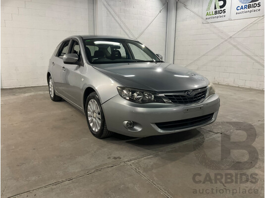 09/2007 Subaru Impreza RX (AWD) MY08 5d Hatchback Silver 2.0L