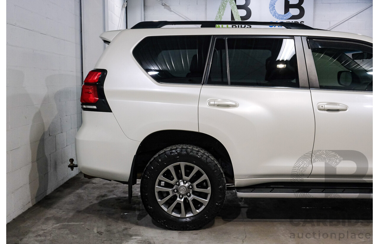 04/2019 Toyota Landcruiser Prado Kakadu (4x4) GDJ150R 4d Wagon Blizzard White Turbo Diesel 2.8L