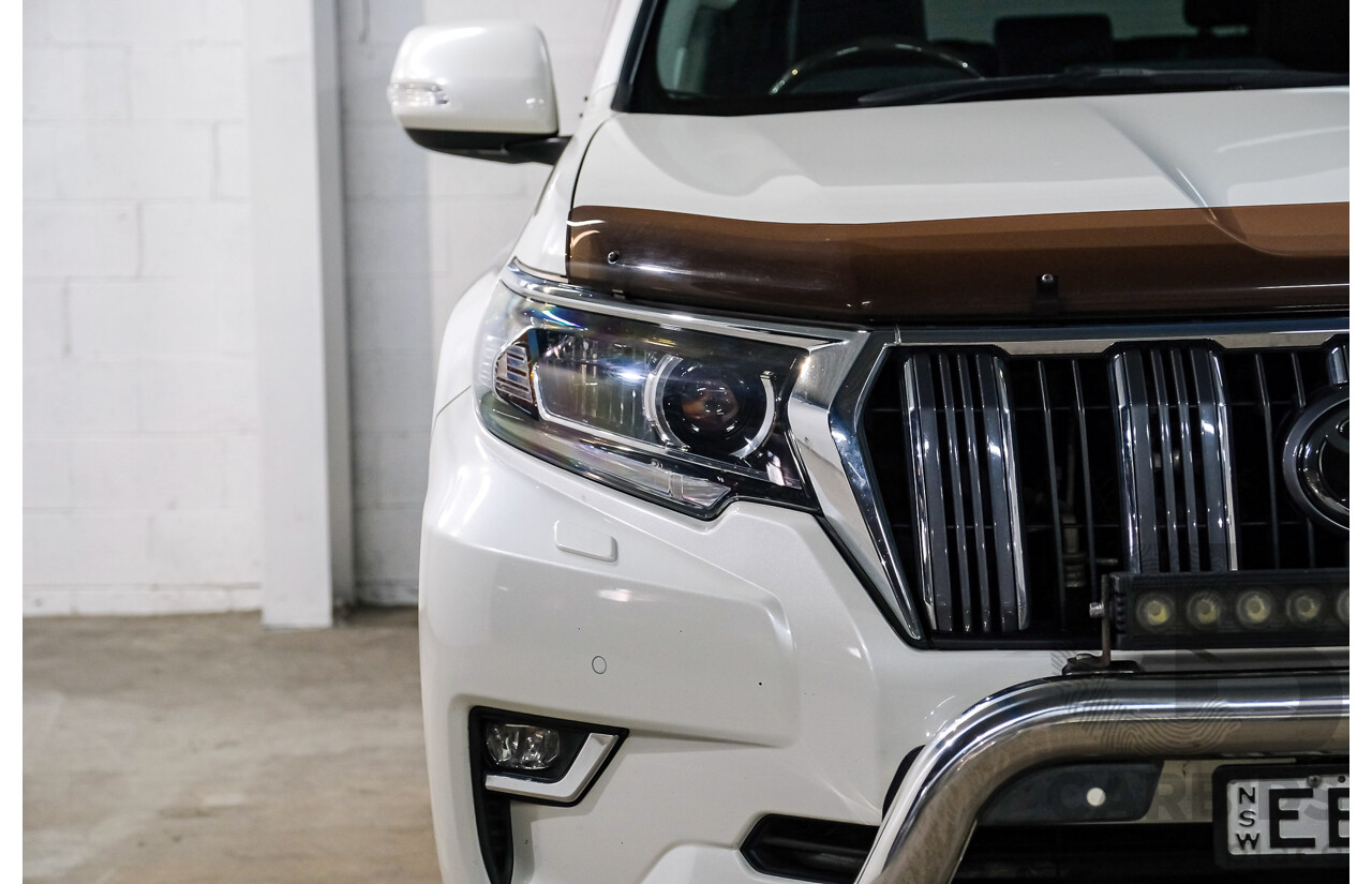 04/2019 Toyota Landcruiser Prado Kakadu (4x4) GDJ150R 4d Wagon Blizzard White Turbo Diesel 2.8L