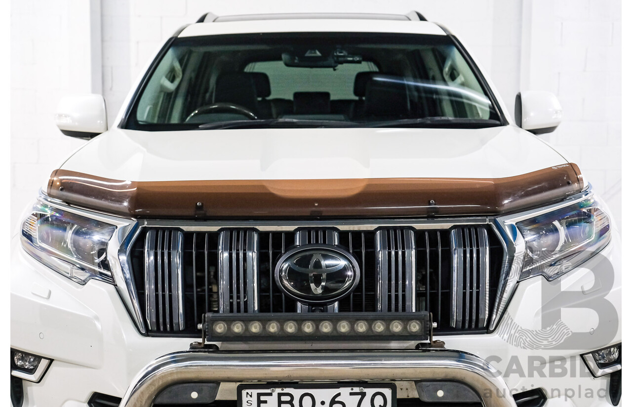 04/2019 Toyota Landcruiser Prado Kakadu (4x4) GDJ150R 4d Wagon Blizzard White Turbo Diesel 2.8L