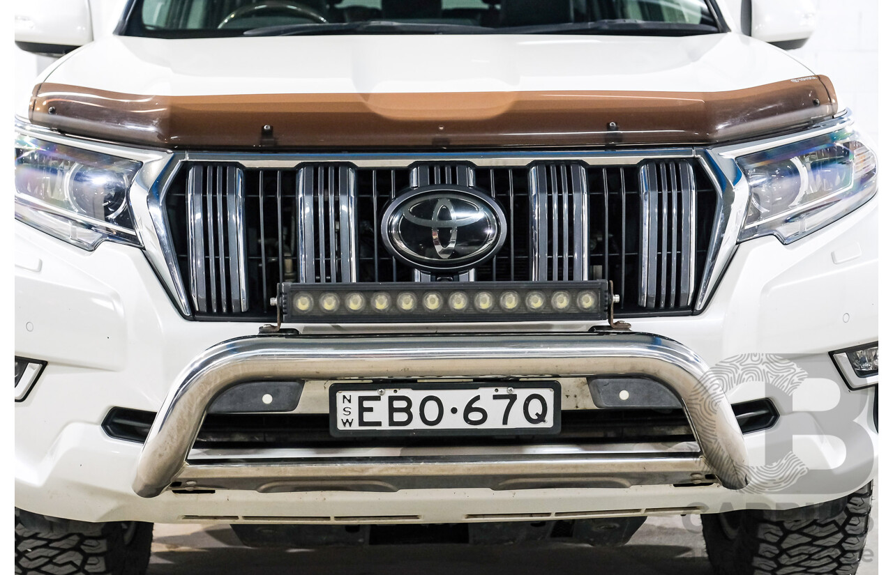 04/2019 Toyota Landcruiser Prado Kakadu (4x4) GDJ150R 4d Wagon Blizzard White Turbo Diesel 2.8L