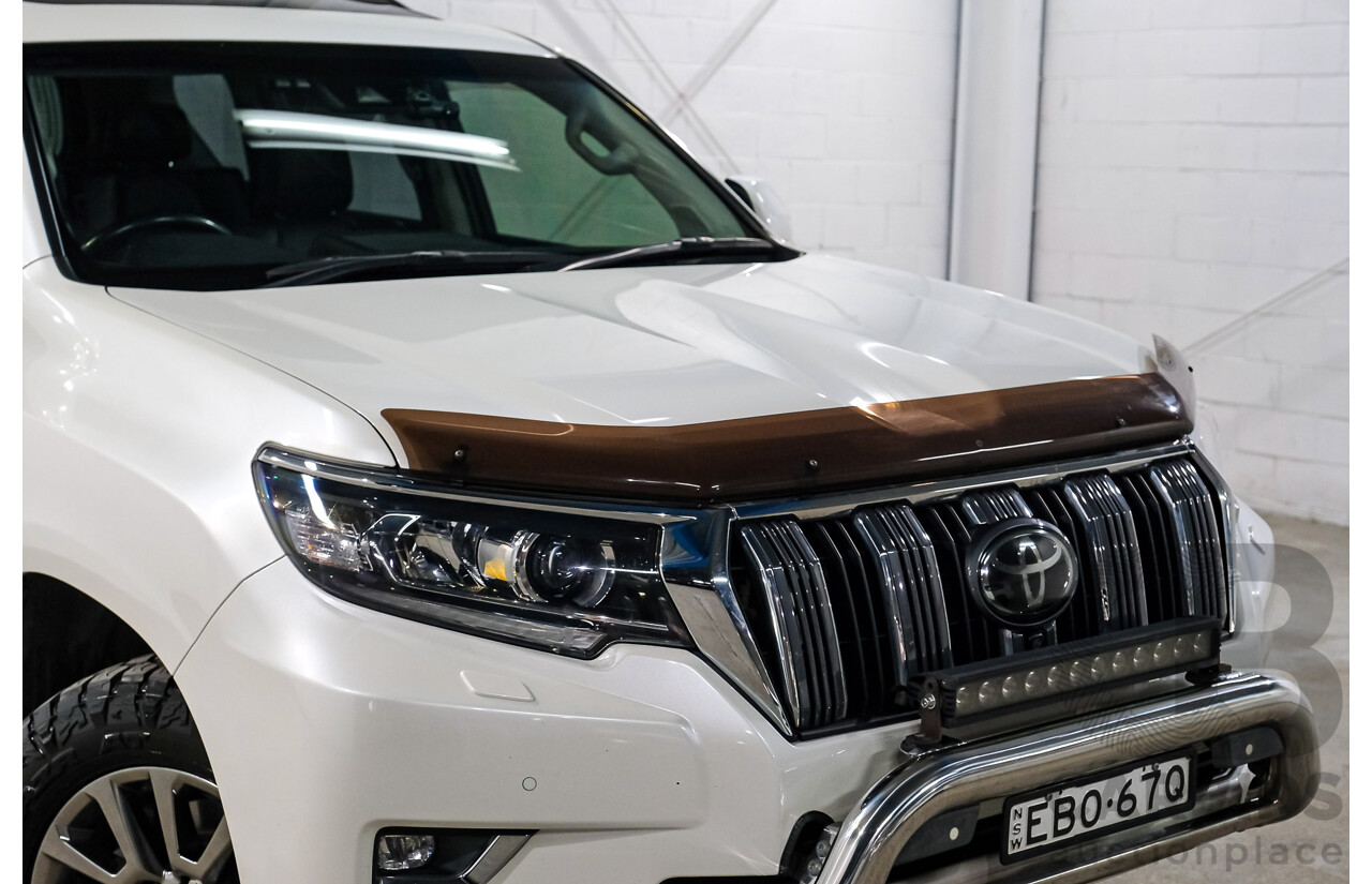 04/2019 Toyota Landcruiser Prado Kakadu (4x4) GDJ150R 4d Wagon Blizzard White Turbo Diesel 2.8L