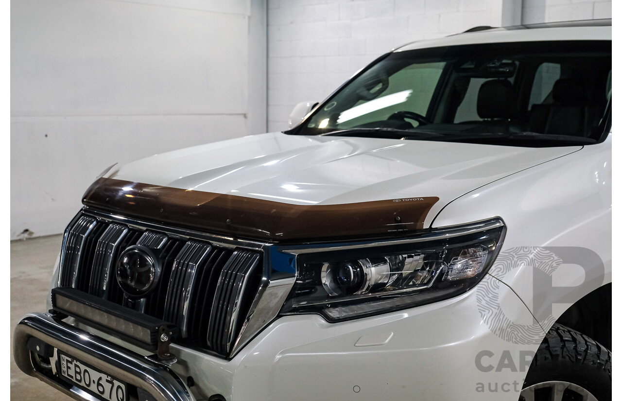 04/2019 Toyota Landcruiser Prado Kakadu (4x4) GDJ150R 4d Wagon Blizzard White Turbo Diesel 2.8L