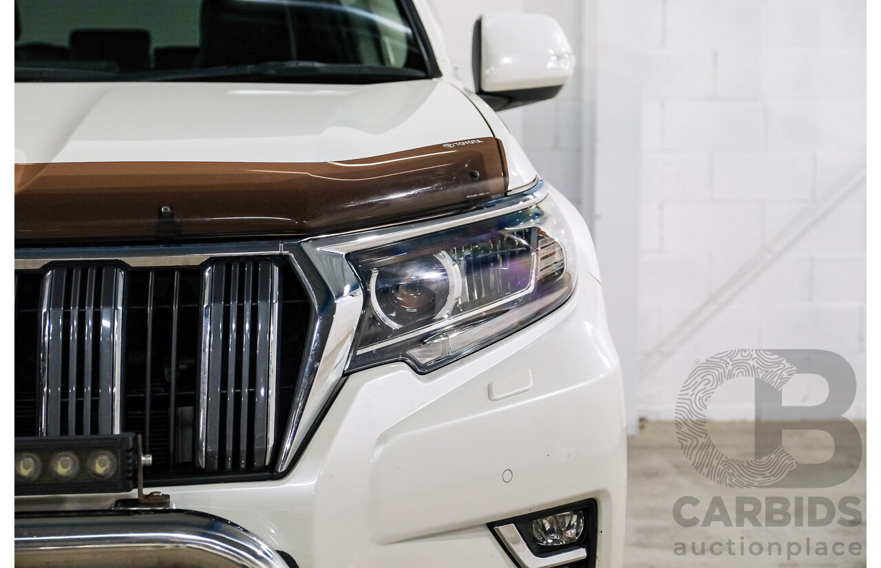 04/2019 Toyota Landcruiser Prado Kakadu (4x4) GDJ150R 4d Wagon Blizzard White Turbo Diesel 2.8L