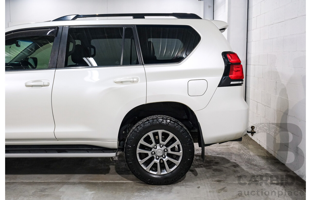 04/2019 Toyota Landcruiser Prado Kakadu (4x4) GDJ150R 4d Wagon Blizzard White Turbo Diesel 2.8L