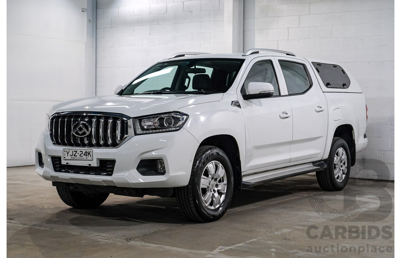 08/2019 Ldv T60 Pro (4x4) SK8C Double Cab Utility White 2.8L