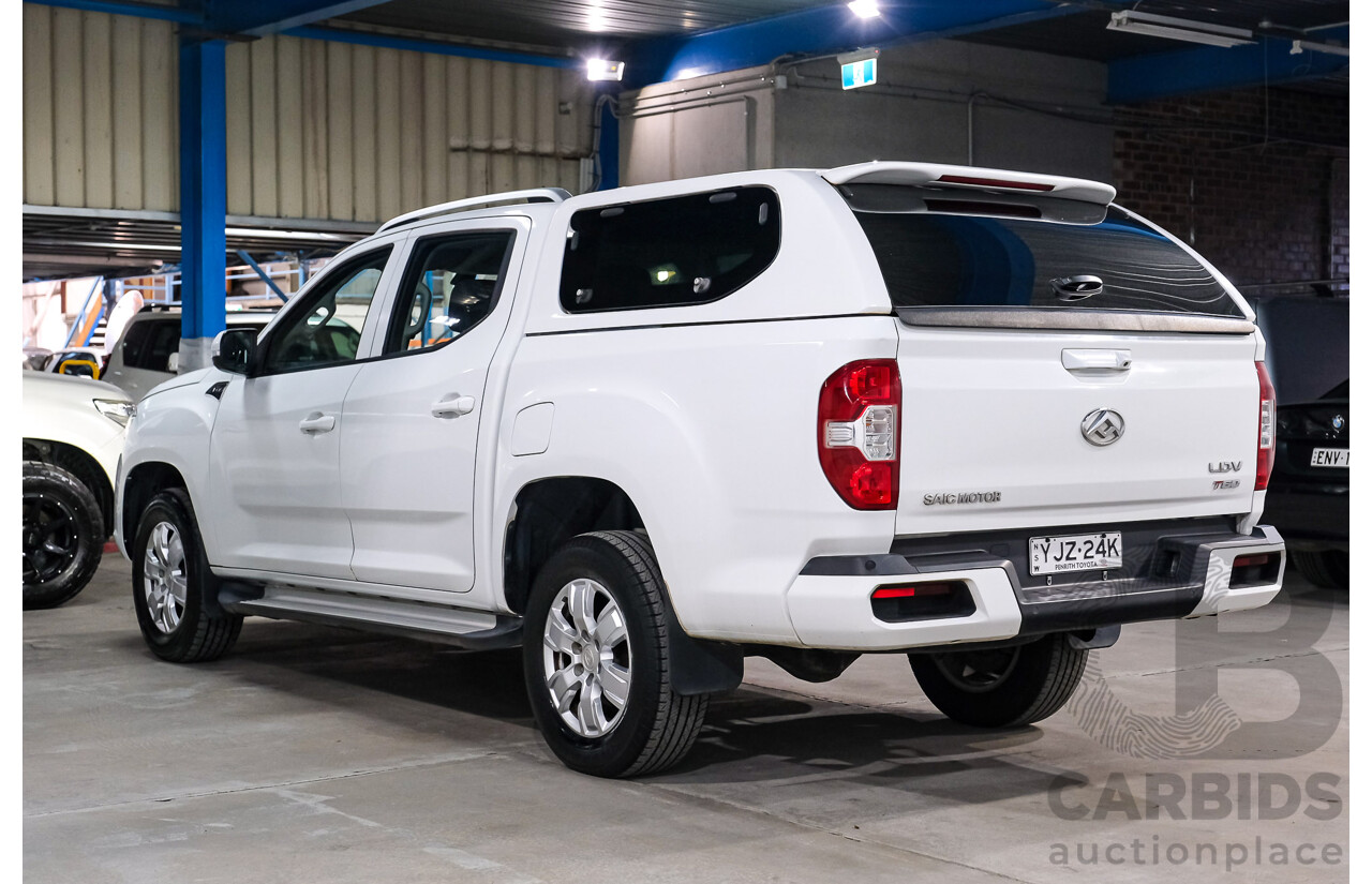 08/2019 Ldv T60 Pro (4x4) SK8C Double Cab Utility White 2.8L