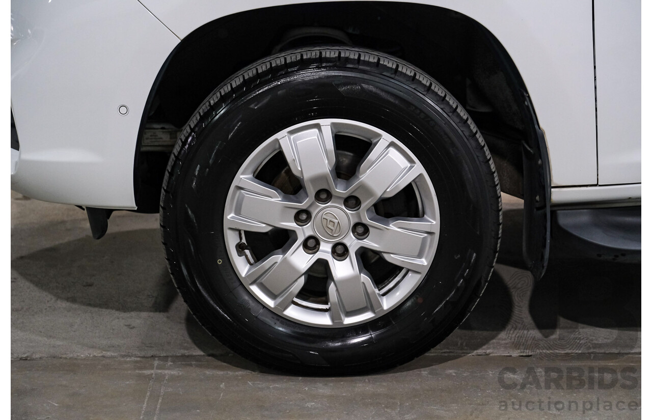 08/2019 Ldv T60 Pro (4x4) SK8C Double Cab Utility White 2.8L