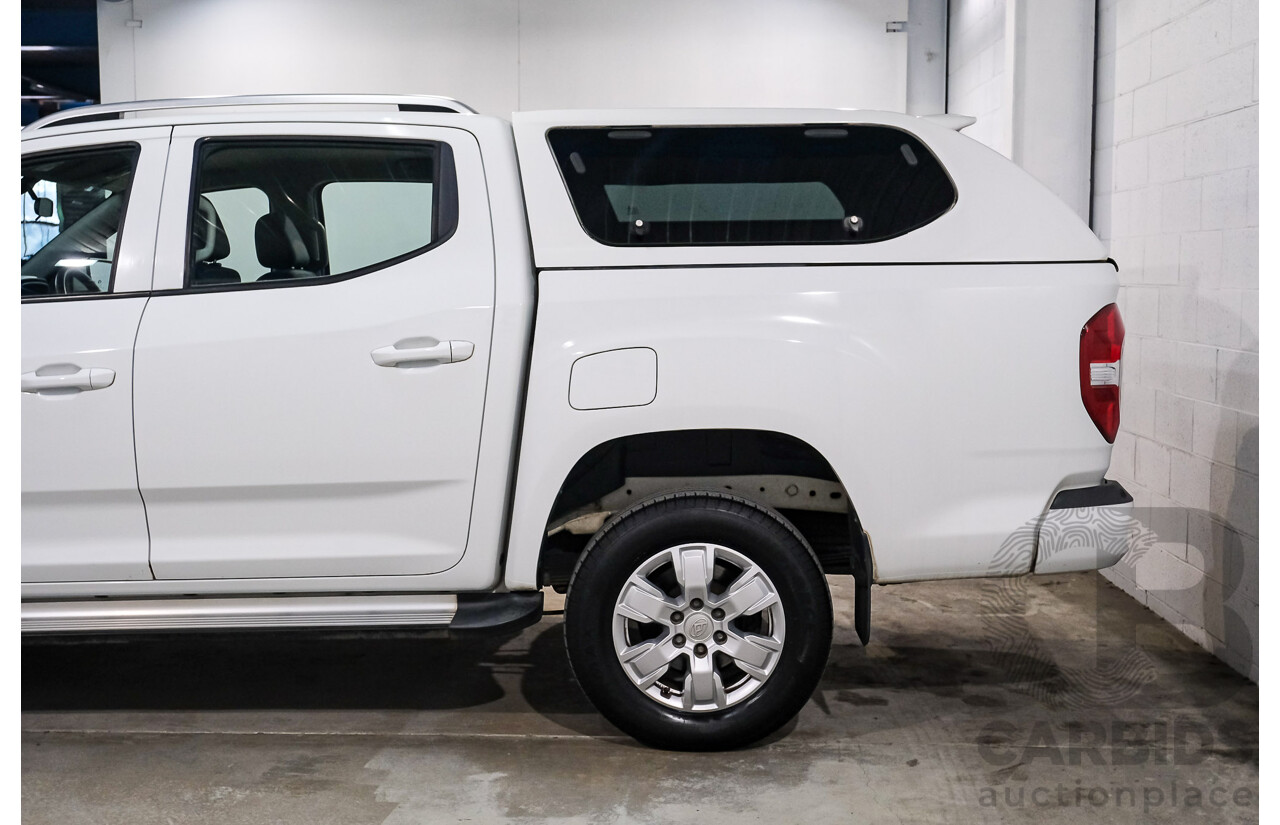 08/2019 Ldv T60 Pro (4x4) SK8C Double Cab Utility White 2.8L