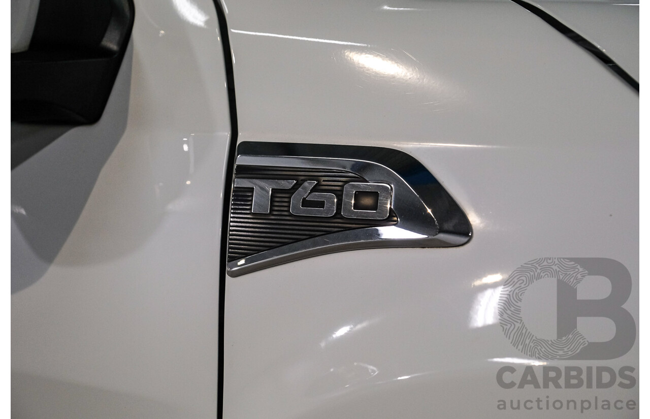08/2019 Ldv T60 Pro (4x4) SK8C Double Cab Utility White 2.8L