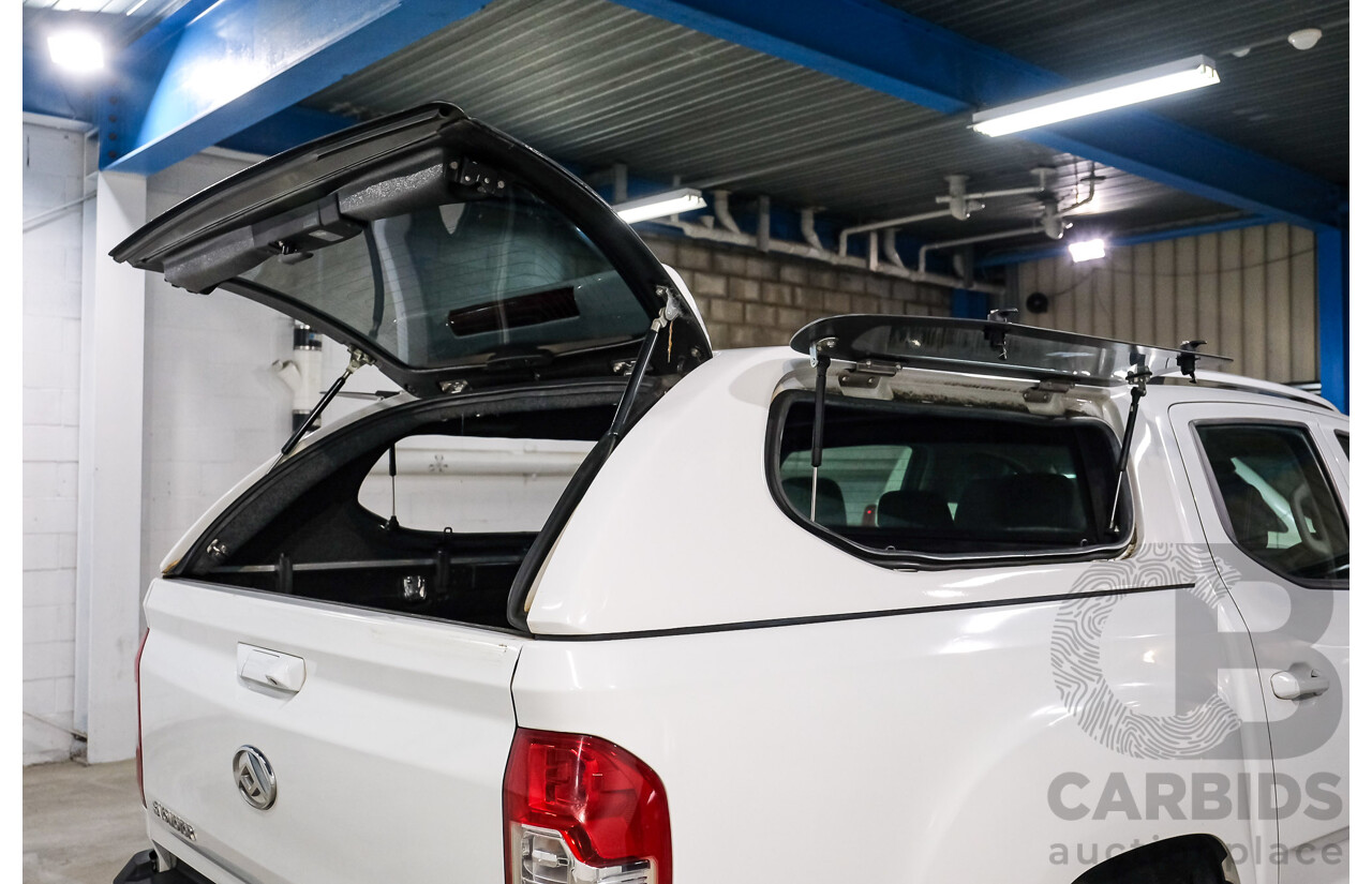 08/2019 Ldv T60 Pro (4x4) SK8C Double Cab Utility White 2.8L