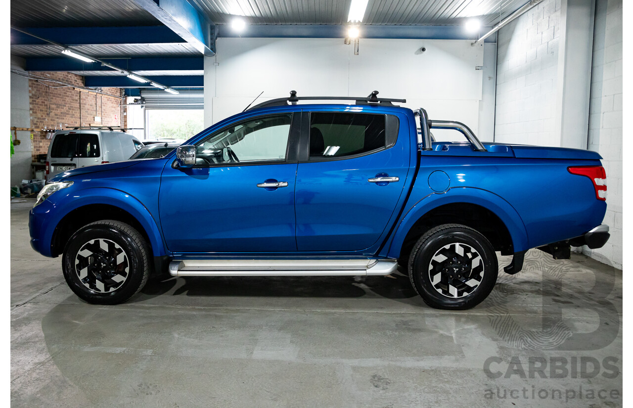 02/2018 Mitsubishi Triton Exceed (4x4) MQ MY18 Dual Cab Utility Blue Turbo Diesel 2.4L