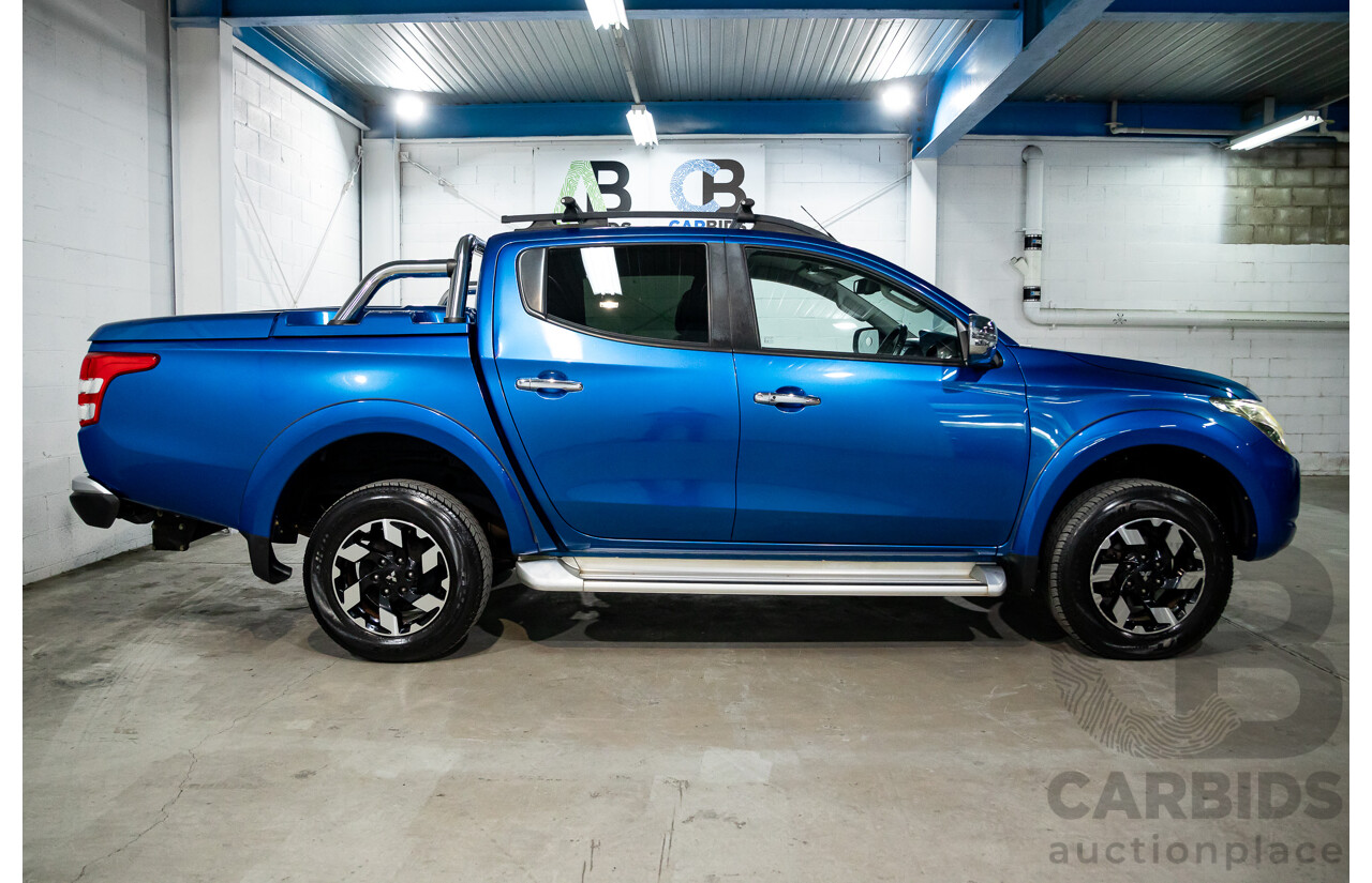 02/2018 Mitsubishi Triton Exceed (4x4) MQ MY18 Dual Cab Utility Blue Turbo Diesel 2.4L