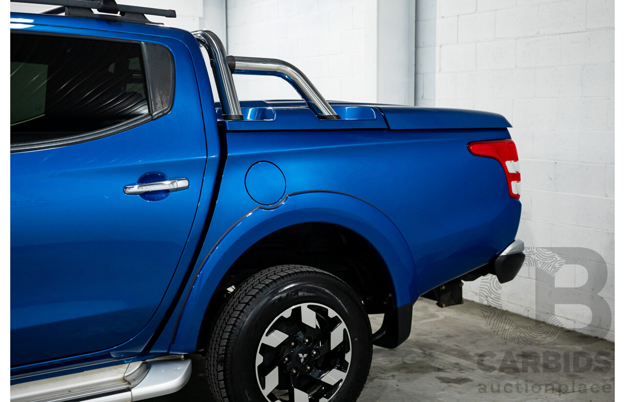 02/2018 Mitsubishi Triton Exceed (4x4) MQ MY18 Dual Cab Utility Blue Turbo Diesel 2.4L