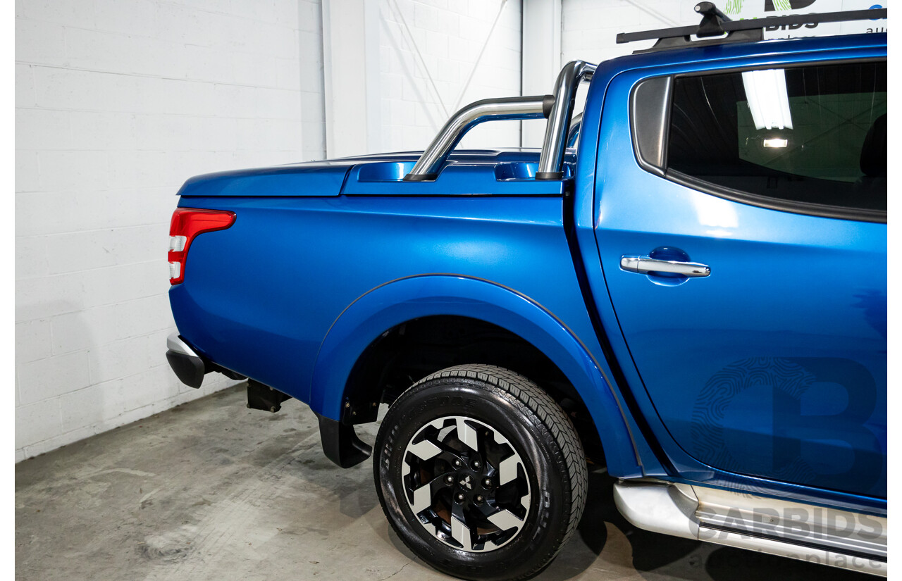 02/2018 Mitsubishi Triton Exceed (4x4) MQ MY18 Dual Cab Utility Blue Turbo Diesel 2.4L