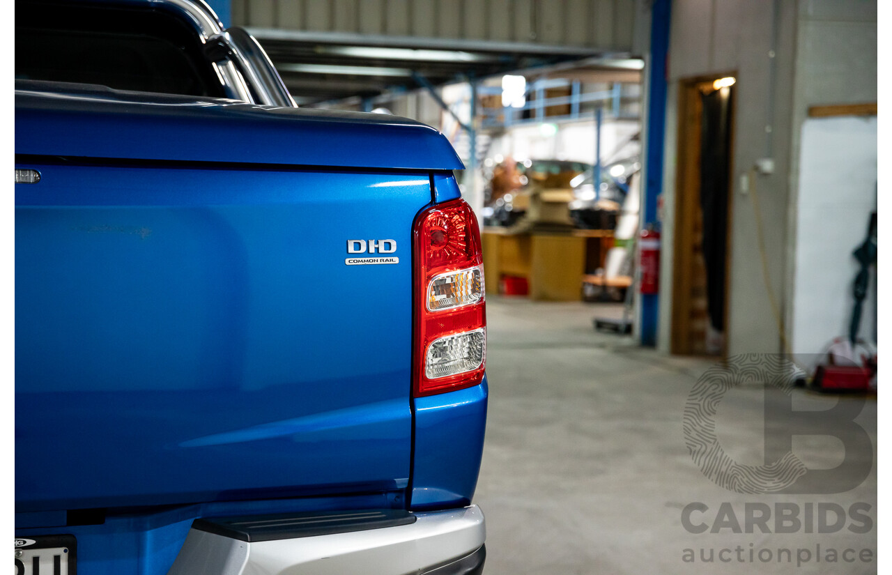 02/2018 Mitsubishi Triton Exceed (4x4) MQ MY18 Dual Cab Utility Blue Turbo Diesel 2.4L