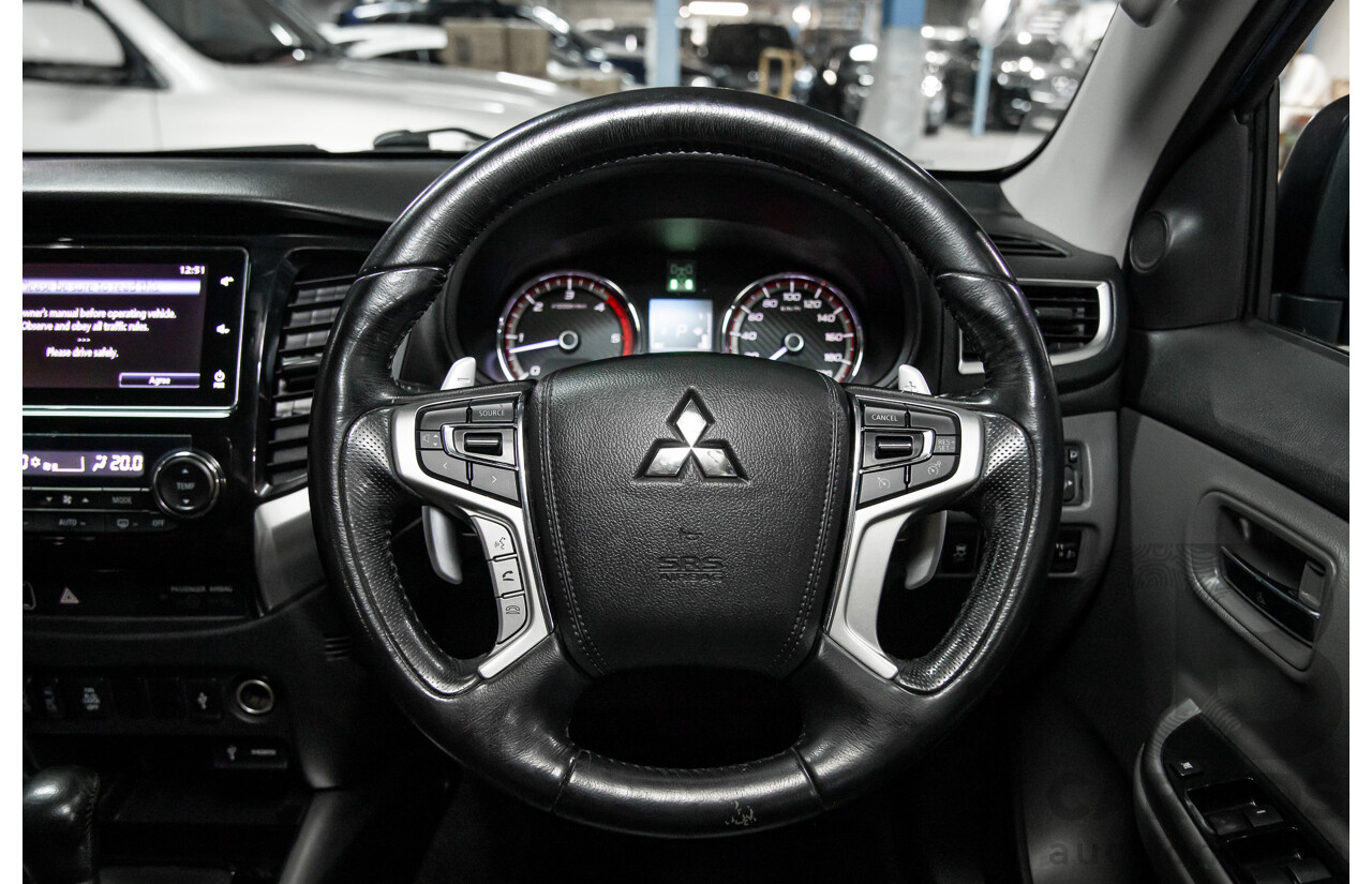 02/2018 Mitsubishi Triton Exceed (4x4) MQ MY18 Dual Cab Utility Blue Turbo Diesel 2.4L