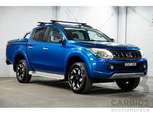 02/2018 Mitsubishi Triton Exceed (4x4) MQ MY18 Dual Cab Utility Blue Turbo Diesel 2.4L