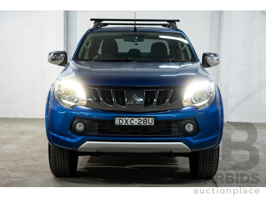 1662887 · 02/2018 Mitsubishi Triton Exceed (4x4) MQ MY18 Dual Cab Utility Blue Turbo Diesel 2.4L