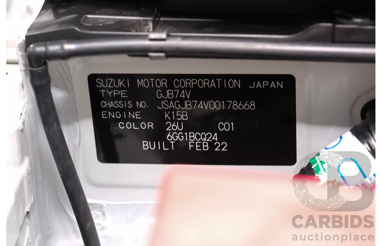 04/2022 Suzuki Jimny Lite (AWD) GJ 3d Wagon Superior White Turbo 1.5L