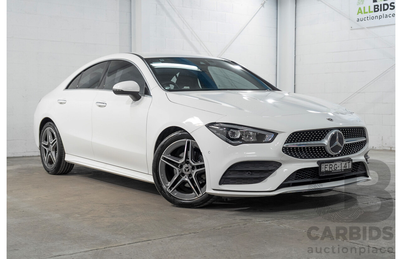 01/2022 Mercedes-Benz CLA 200 C118 MY22 4d Coupe White 1.3L