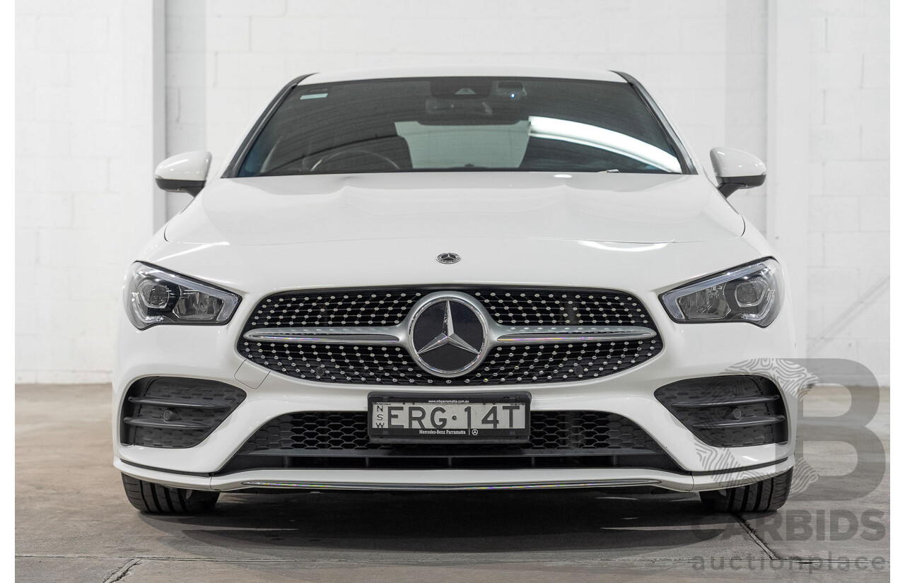 01/2022 Mercedes-Benz CLA 200 C118 MY22 4d Coupe White 1.3L