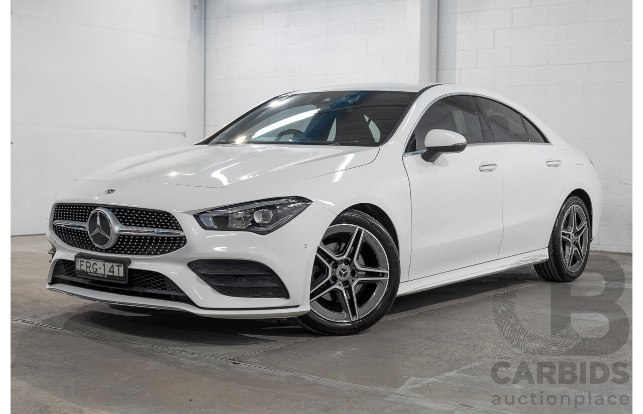 01/2022 Mercedes-Benz CLA 200 C118 MY22 4d Coupe White 1.3L