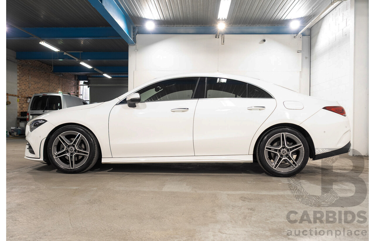 01/2022 Mercedes-Benz CLA 200 C118 MY22 4d Coupe White 1.3L