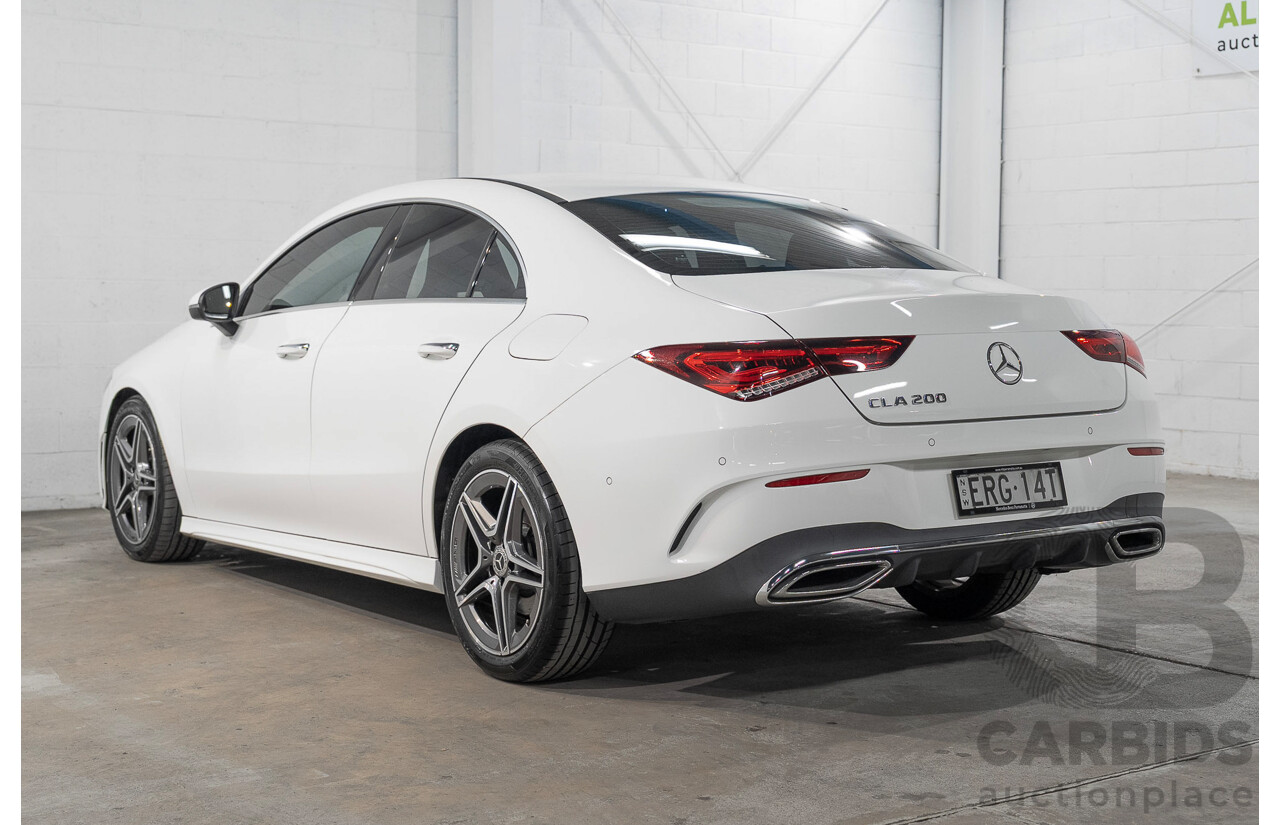 01/2022 Mercedes-Benz CLA 200 C118 MY22 4d Coupe White 1.3L