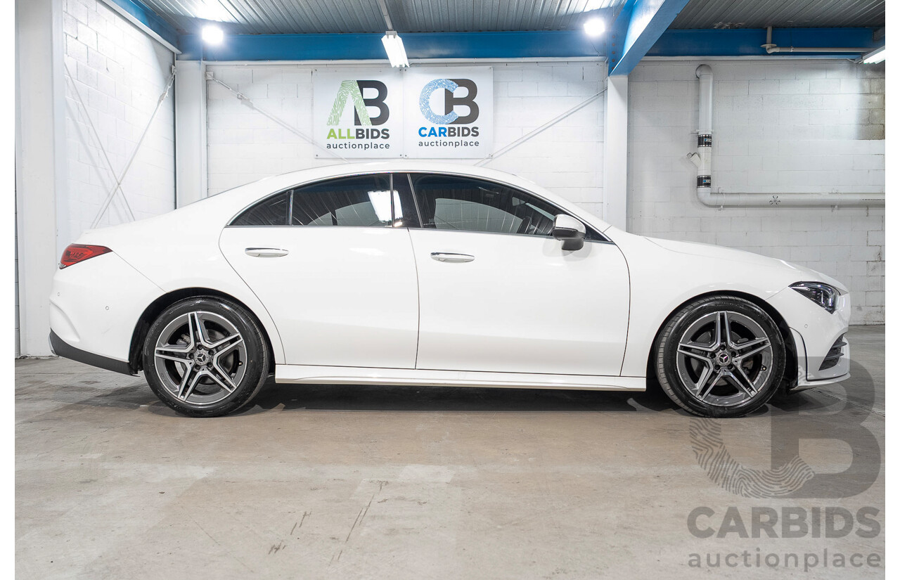 01/2022 Mercedes-Benz CLA 200 C118 MY22 4d Coupe White 1.3L