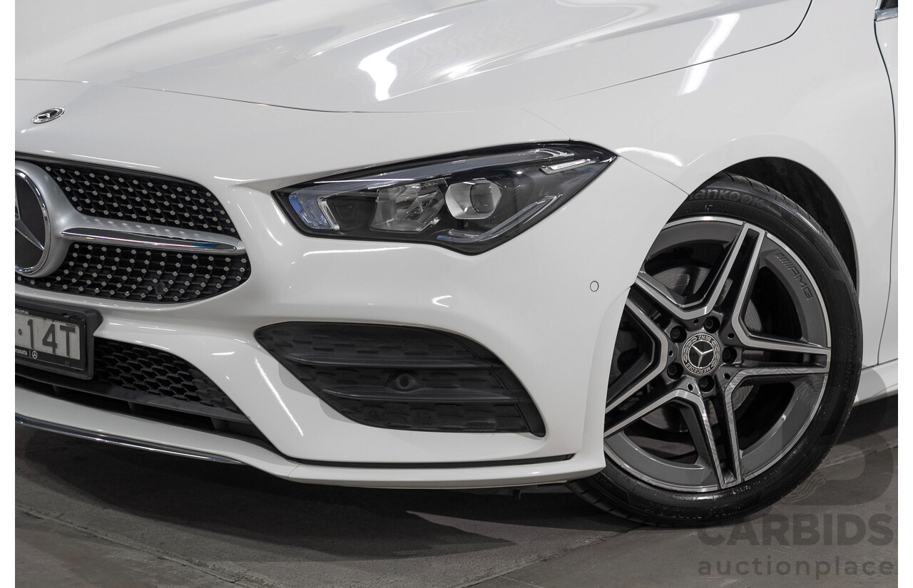 01/2022 Mercedes-Benz CLA 200 C118 MY22 4d Coupe White 1.3L