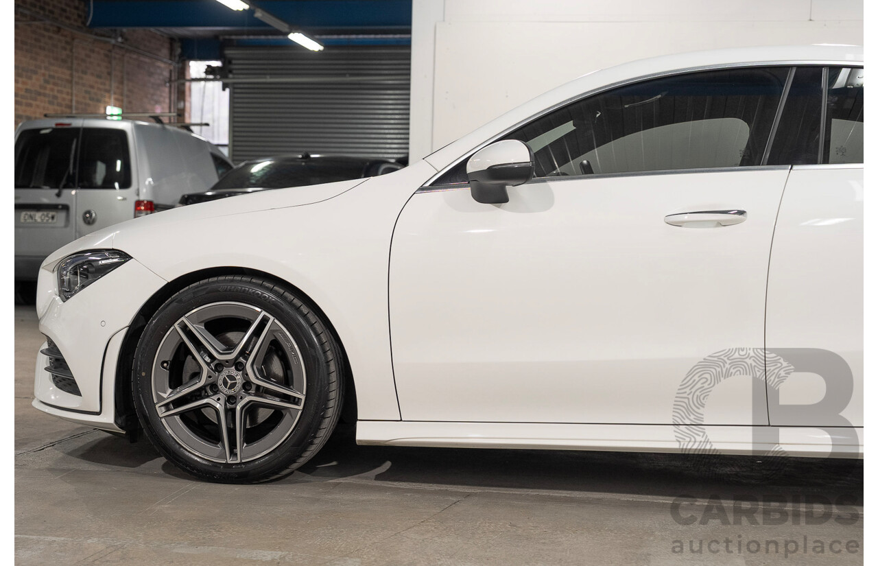 01/2022 Mercedes-Benz CLA 200 C118 MY22 4d Coupe White 1.3L