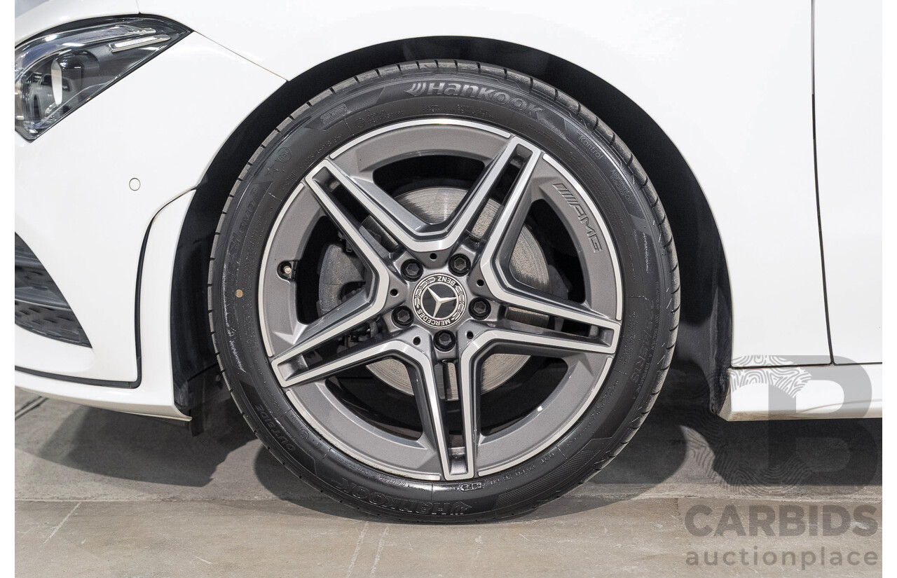 01/2022 Mercedes-Benz CLA 200 C118 MY22 4d Coupe White 1.3L
