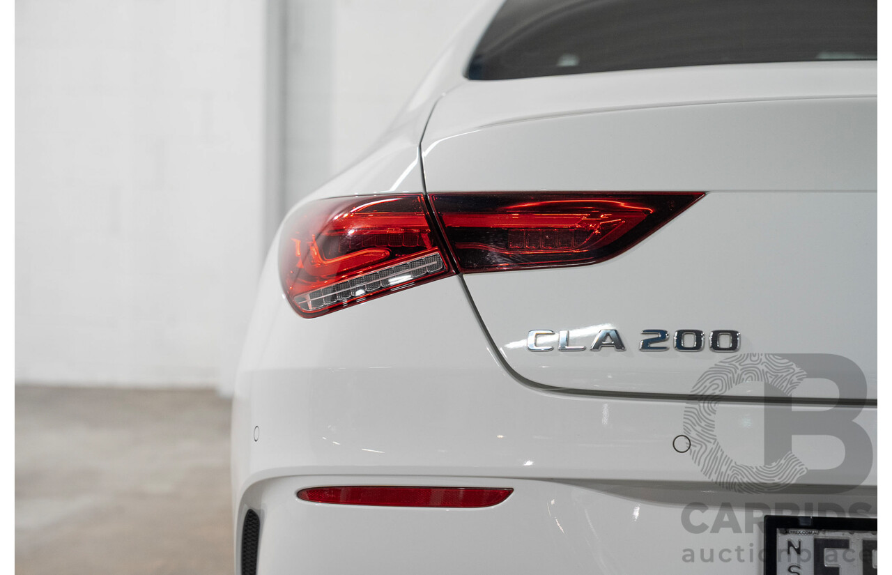 01/2022 Mercedes-Benz CLA 200 C118 MY22 4d Coupe White 1.3L