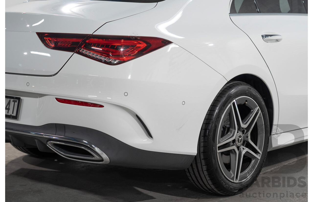 01/2022 Mercedes-Benz CLA 200 C118 MY22 4d Coupe White 1.3L